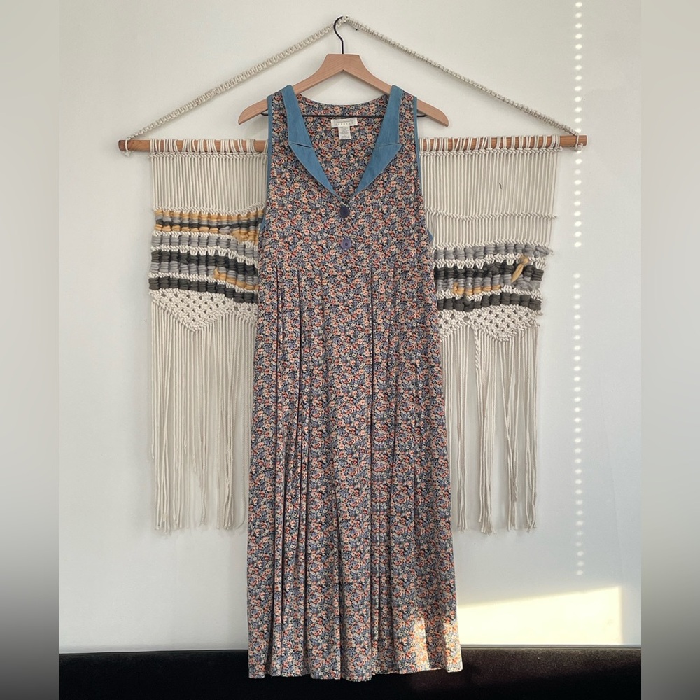 Vintage Express 90's Cottage Core Midi Dress